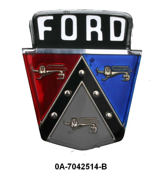 USA MADE TRUNK EMBLEM - 50-54 PASS, 55-56 MAINLINE/CUSTOMLINE