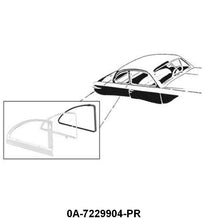 SWING-OUT QUARTER WINDOW SEALS - 49-51 CLUB COUPE