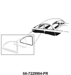 SWING-OUT QUARTER WINDOW SEALS - 49-51 CLUB COUPE