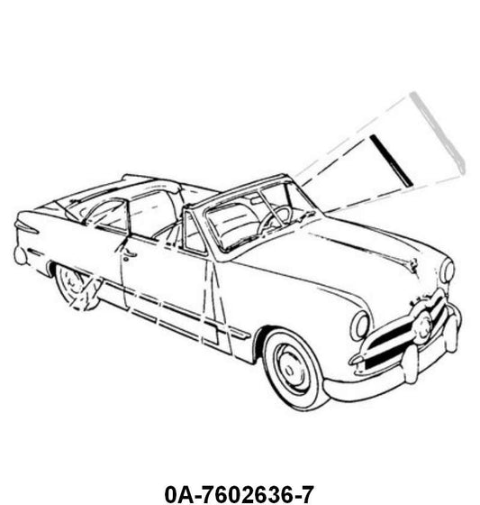 WINDSHIELD POST SEAL SHIM - 49-51 CONVERTIBLE, 51 CROWN VIC