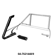 VENT WINDOW SEALS - 50 LATE-51 CONVERTIBLE/VICTORIA (MALE/FEMALE PIVOT)