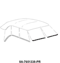 CONVERTIBLE HEADER BOW SEAL - 50-51 CONV MOUNTS TO HEADER BOW