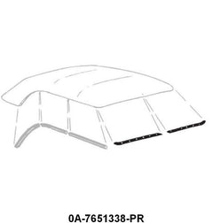 CONVERTIBLE HEADER BOW SEAL - 50-51 CONV MOUNTS TO HEADER BOW