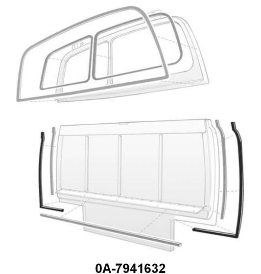 TAILGATE SIDE AND BOTTOM SEAL - 50-51 PASSENGER, MERCURY WAGON