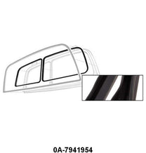 UPPER TAILGATE WINDOW SEALS - LATE 50, WITH LIP ON SEAL