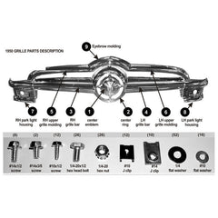 GRILLE HARDWARE KIT - 50 PASSENGER