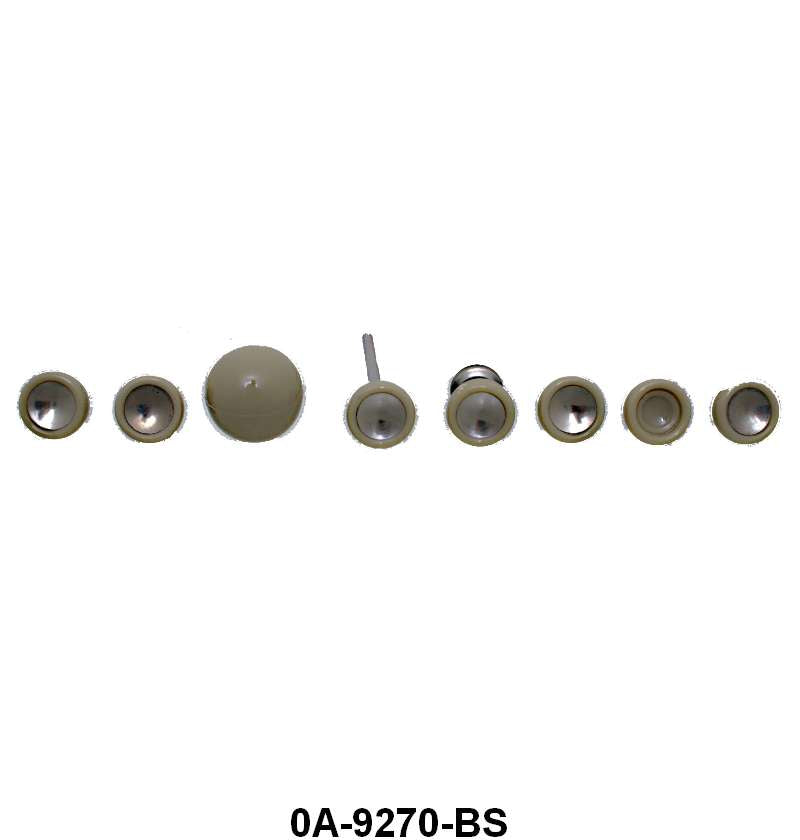 DASH KNOB KIT - 50 PASS EXCEPT CONV/CRESTLINE IVORY