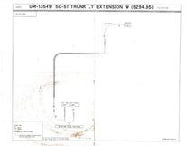 LICENSE PLATE LIGHT EXTENSION WIRE - 50-51 MERCURY 65"