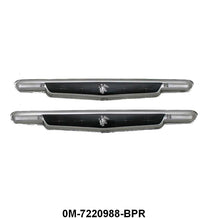 DOOR PANEL PLASTIC EMBLEMS - 50 MERCURY W/BLACK BACKGROUND