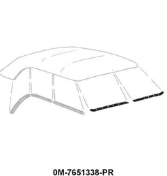 CONVERTIBLE HEADER BOW SEAL - 50-51 MERC CONV MOUNTS TO TOP BOW