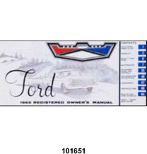 OWNERS MANUAL - 65 GALAXIE