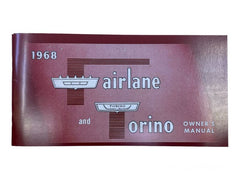 OWNERS MANUAL - 68 FAIRLANE, TORINO