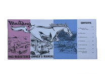 OWNERS MANUAL - 64 1/2 MUSTANG