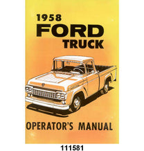OWNERS MANUAL - 58 F-100/F-350