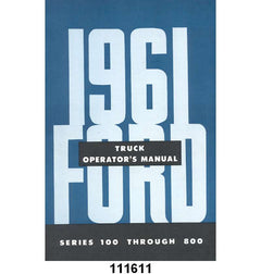 OWNERS MANUAL - 61 F-100/F-350