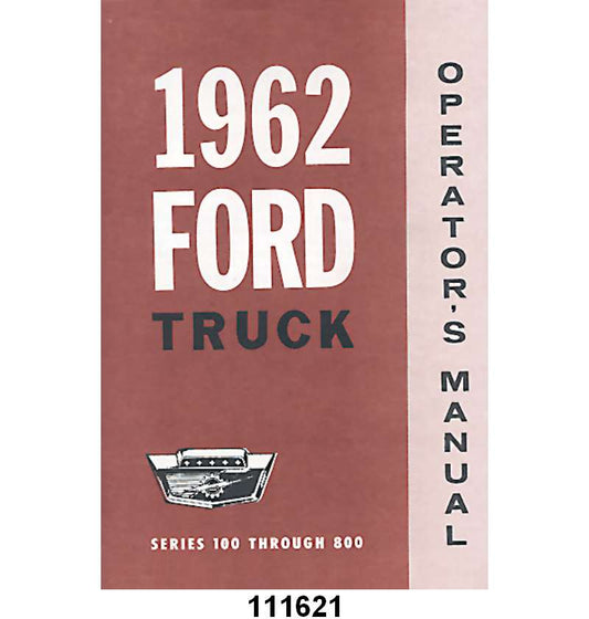 OWNERS MANUAL - 62 F-100/F-350