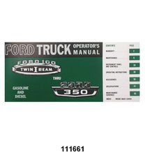 OWNERS MANUAL - 66 F-100/F-350