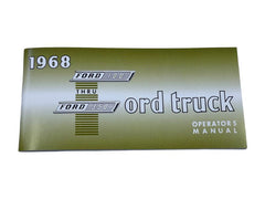 OWNERS MANUAL - 68 F-100/F-350