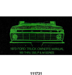 OWNERS MANUAL - 73 F-100/F-350