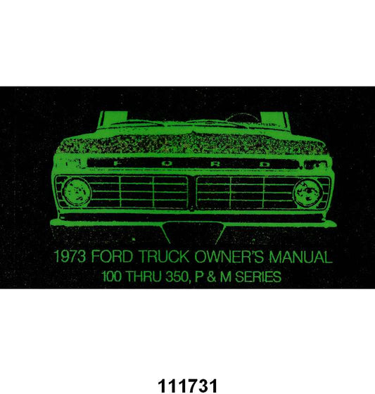 OWNERS MANUAL - 73 F-100/F-350