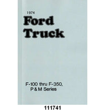 OWNERS MANUAL - 74 F-100/F-350