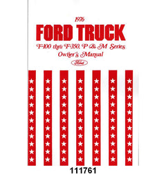 OWNERS MANUAL - 76 F-100/F-350