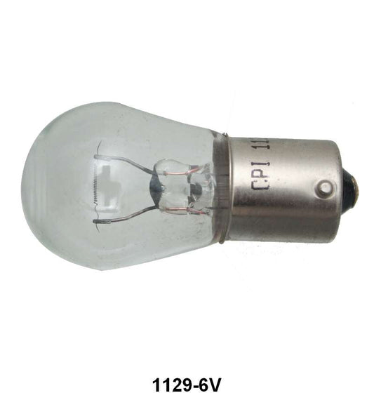 6 VOLT BULB - BULB # 1129, SINGLE CONTACT
