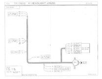 HEADLIGHT WIRING HARNESS - 41 PASSENGER, MERCURY