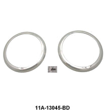 HEADLIGHT DOOR/BEZELS - 41 PASS STAINLESS W/2 RIBS