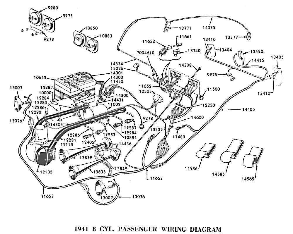 TAIL LIGHT ASSEMBLY - 41 PASS EX WAGON, 46-48 SPORTSMAN 48-56 PANEL RH