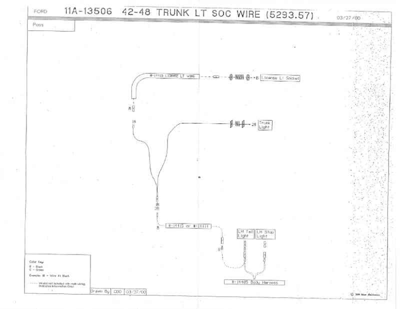 ACCESSORY TRUNK LIGHT SOCKET WIRE - 42-48 PASSENGER