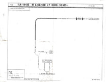 LICENSE PLATE LIGHT WIRE - 41-48 CPE/CONV