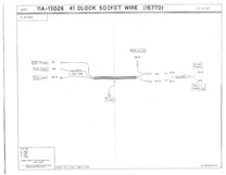 CLOCK WIRE & SOCKET ASSEMBLY - 41 PASS/MERC 1 SOCKET, 1 FUSE