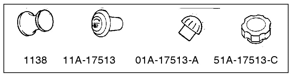 WIPER SWITCH KNOB - 41 PASS, TAN