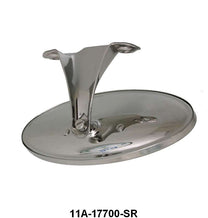 STAINLESS REAR VIEW MIRROR - 41-48 PASS/MERC, 40-52 PU WITH OVAL HEAD