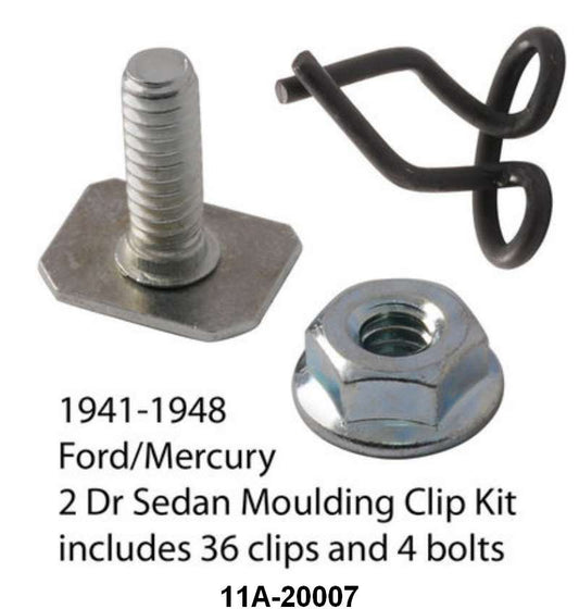 WINDOW REVEAL MOLDING CLIPS - 41-46 CPE/2DR SDN STRAIGHT 40 pcs