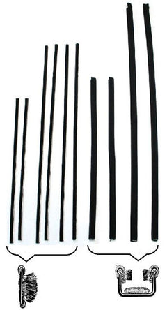 STAINLESS WINDOW CHANNEL KIT- 41 PASS/MERC CONV