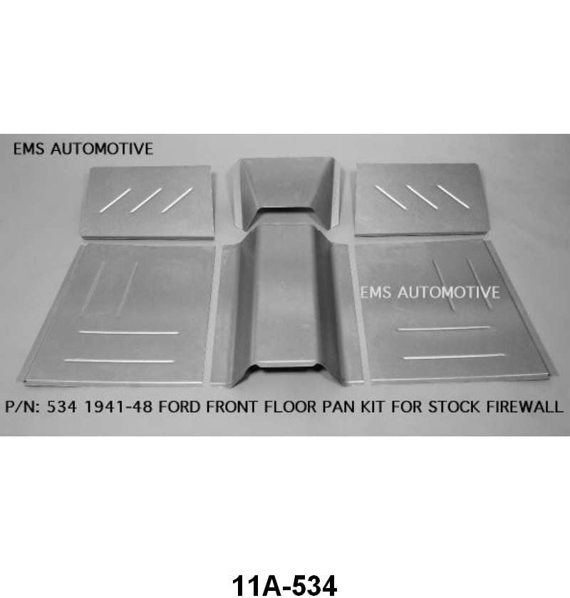 FRONT FLOOR PAN KIT - 41-48 PASSENGER/MERCURY