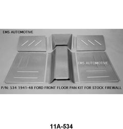 FRONT FLOOR PAN KIT - 41-48 PASSENGER/MERCURY