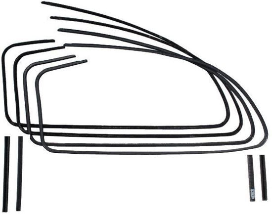 STAINLESS QUARTER WINDOW CHANNEL KIT - 41-42 2 DOOR SEDAN