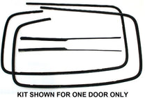 STAINLESS REAR DOOR WINDOW CHANNEL KIT - 41-42 PASS/MERC 4 DOOR SEDAN