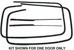 STAINLESS REAR DOOR WINDOW CHANNEL KIT - 41-42 PASS/MERC 4 DOOR SEDAN