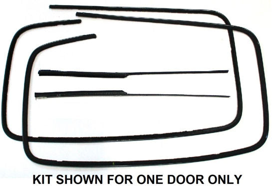 REAR DOOR WINDOW CHANNEL KIT - 41-42 PASS/MERC 4 DOOR SEDAN
