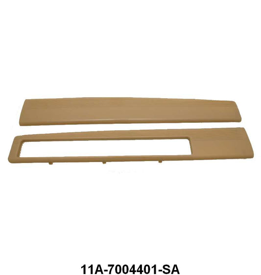 PLASTIC DASH PANELS - 41 PASSENGER TAN WITHOUT HOLE FOR CLOCK