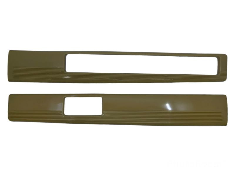PLASTIC DASH PANELS - 41 PASSENGER YELLOW WITH HOLE FOR CLOCK