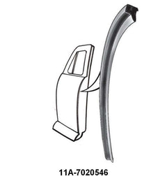 BACK EDGE OF DOOR SEAL - 41-48 PASSENGER, MERCURY COUPE, 2-DOOR SEDAN