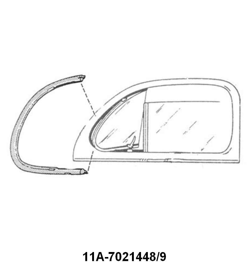 VENT WINDOW SEALS - 41-48 PASS/MERC COUPE, SEDAN & WAGON