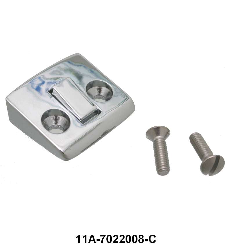 DOOR STRIKER - 41-48 PASS/MERC EXCEPT WAGON CHROME