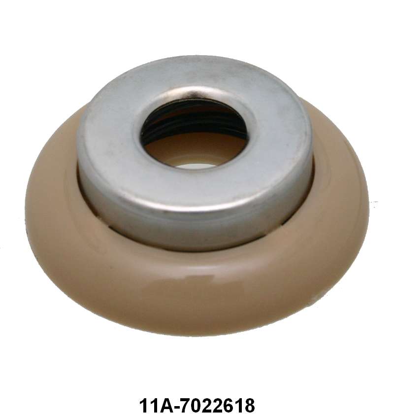 INSIDE HANDLE ESCUTCHEON - 41 PASS  TAN & STAINLESS