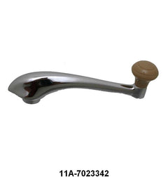WINDOW CRANK - 41 PASS CHROME WITH TAN KNOB